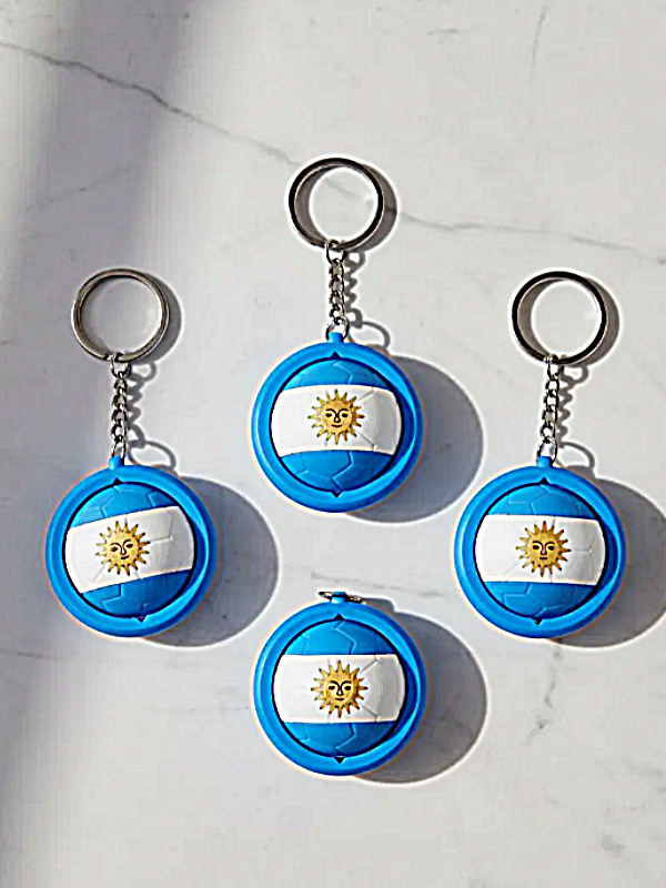 Producto - Llaveros Pelota Giratoria Mundial x 20 unidades
