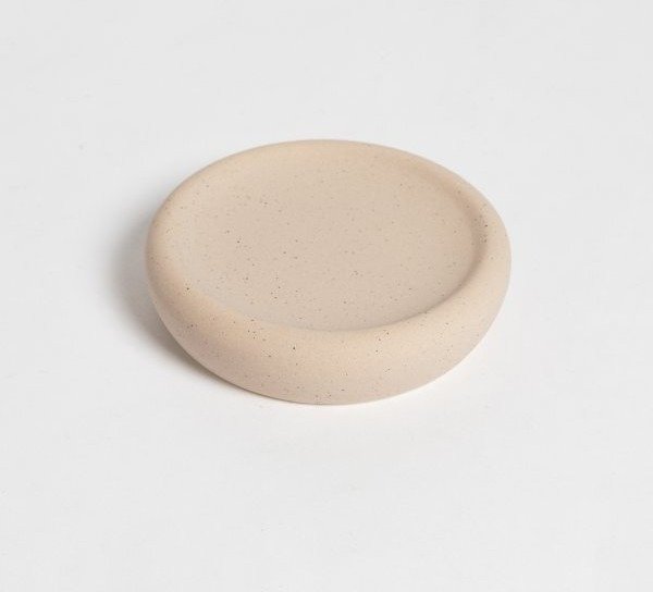 Producto - JABONERA CERÁMICA PUNTITOS CEMENTO