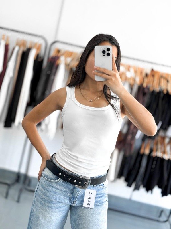 Producto - Musculosa Block blanca - 0