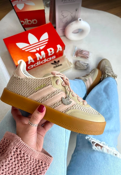 Producto - Adidas samba tejida beige