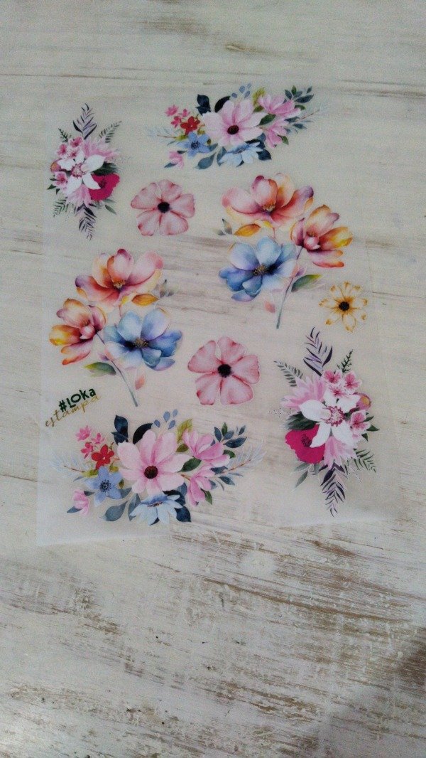 Producto - Termotransferibles 20x29cm Flores #1