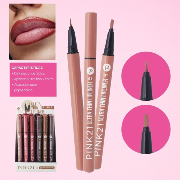 Producto - DELINEADOR DE LABIOS INFALIBLE EN FIBRA  VARIOS TONOS PINK 21