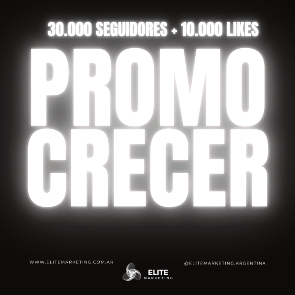 Producto - Promo Crecer: 30.000 Seguidores + 10.000 Likes - Instagram