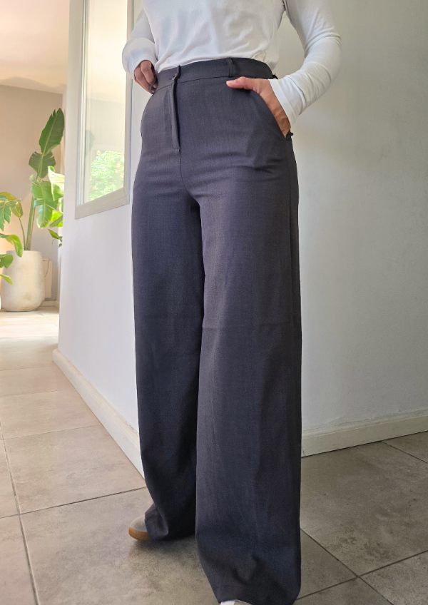 Producto - Pantalon AURA - Gris oscuro Melange