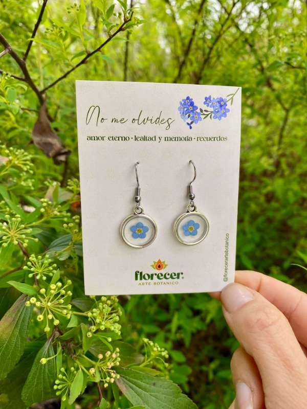 Producto - Aros No me olvides -traslucidos-