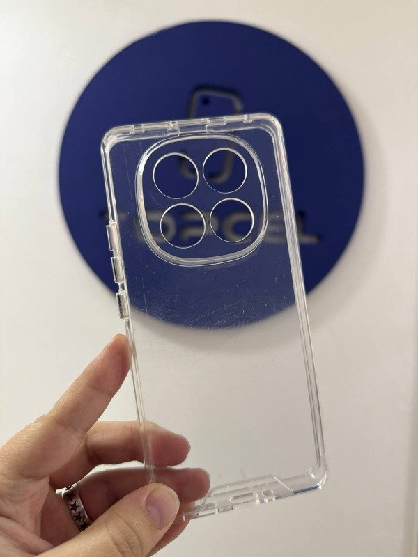Producto - FUNDA CLEAR CASE CON BOTONES CROMADOS XIAOMI REDMI NOTE 14 PRO PLUS 5G