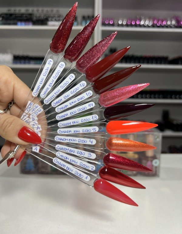 Producto - Esmaltes semipermanente - CAJA x12 (ENVASE ROJO) - Charm Limit