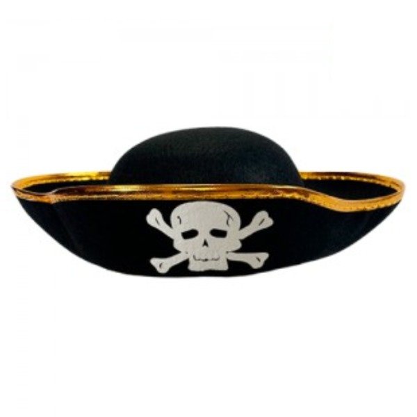 Producto - Gorro pirata borde dorado