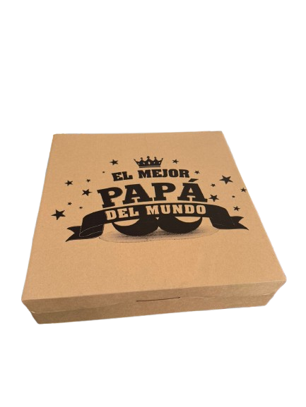Producto - Caja "el mejor papá" 28x28x7