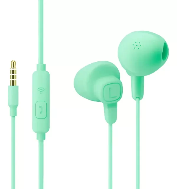 Producto - Auriculares manos libres Explosión - Con micrófono - Color verde - Xaea