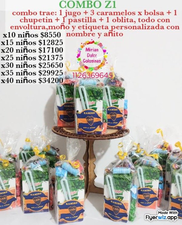 Producto - Combo boca juniors 2 z1