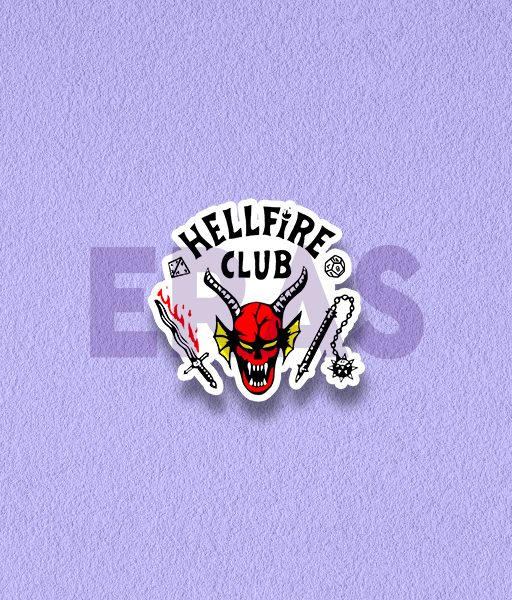 Producto - STICKERS UV - STRANGER THINGS - HELLFIRE CLUB