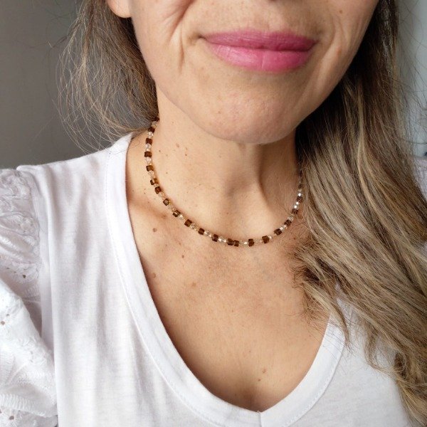 Producto - Collar Equinoccio- Choco