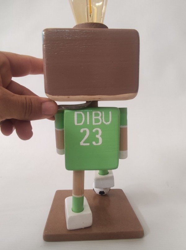 Producto - Velador Artesanal Futbol Personalizado - 1