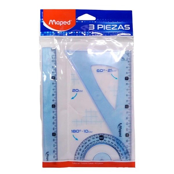 Producto - SET GEOMETRIA MAPED 3 PIEZAS 20CM START