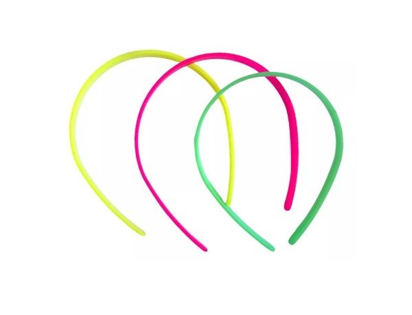 Producto - Vincha fluo lisa x 6 un