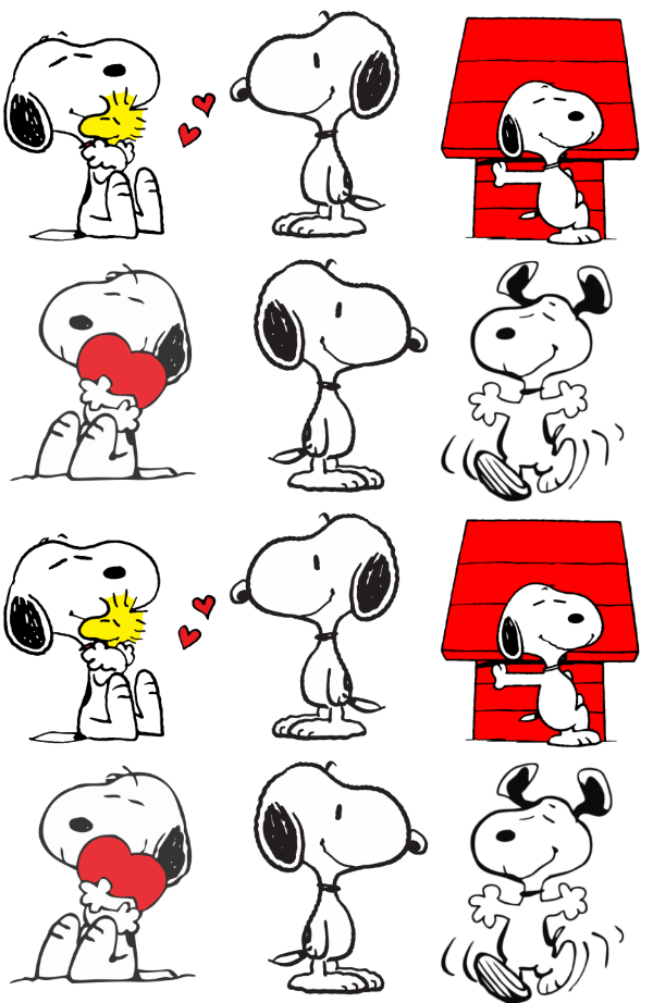 Producto - STICKERS SNOOPY FORMA X 12