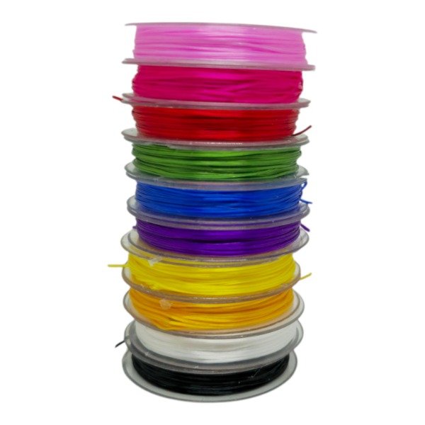 Producto - TANZA ELÁSTICA COLORES 0.8MM