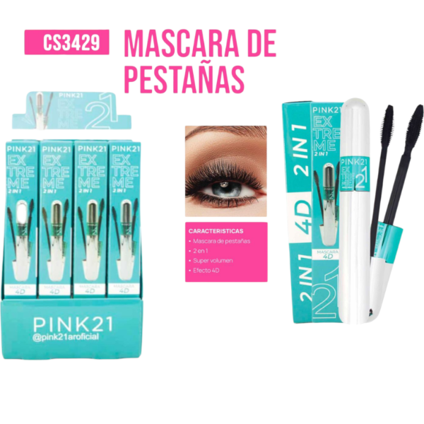 Producto - MÁSCARA DE PESTAÑAS 4D - PINK 21