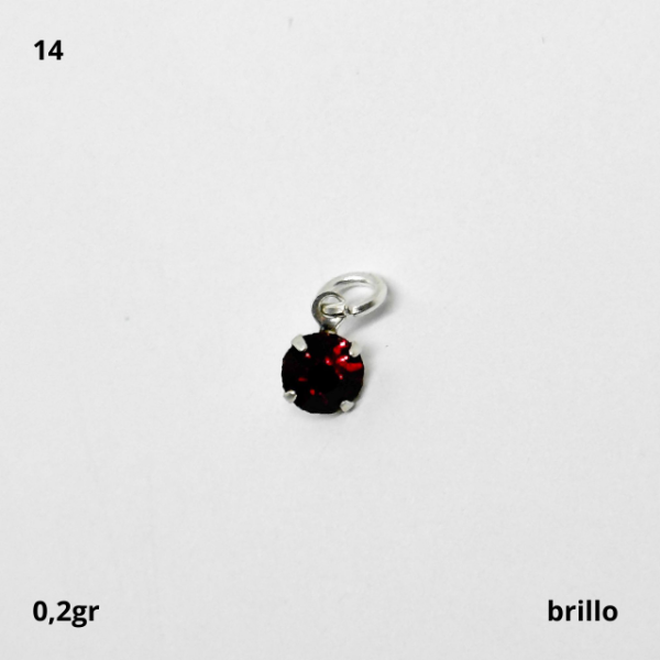 Producto - DIJ.BRILLO-#34-14- Rojo oscuro (DÓLAR)