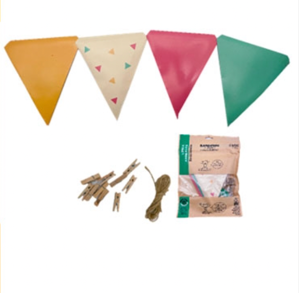 Producto - Banderin multicolor ecologico reutilizable