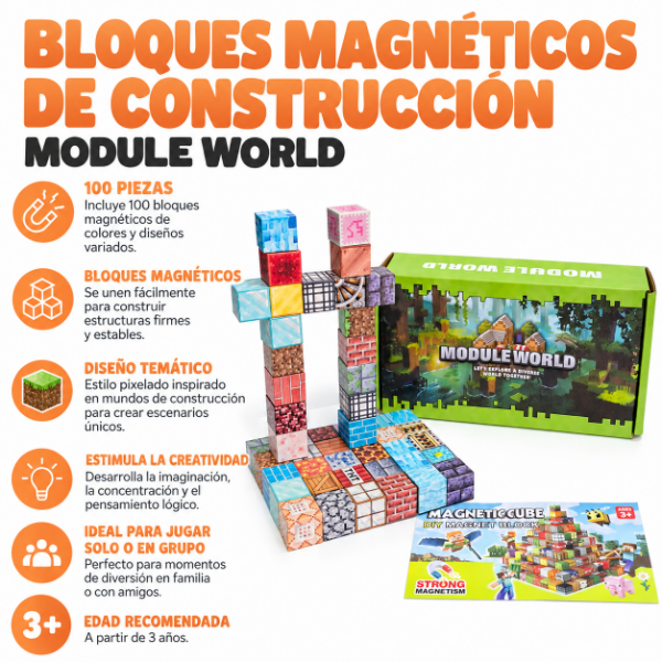 Producto - Bloques cubos magnéticos - 0