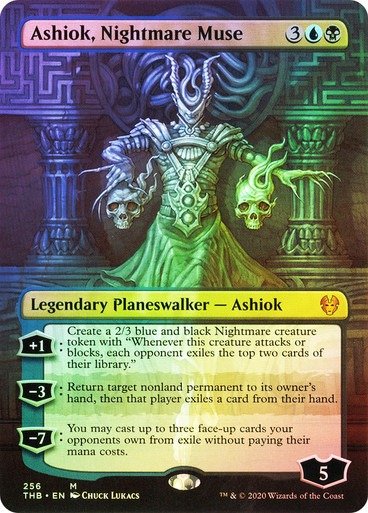 Producto - Ashiok, Nightmare Muse (Borderless Foil)