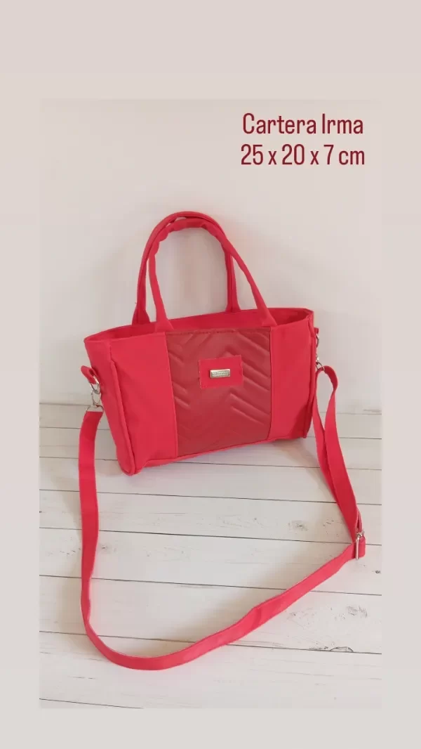 Producto - CARTERA IRMA ROJA ZIG ZAG