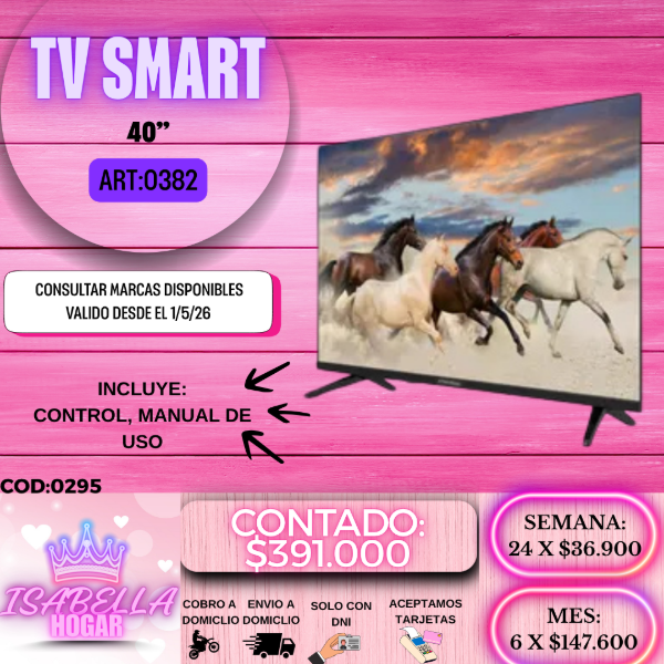 Producto - TV SMART 40" COD:0295