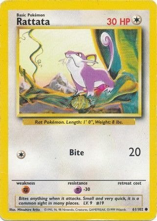 Producto - Rattata (61/102) [Base Set Unlimited]