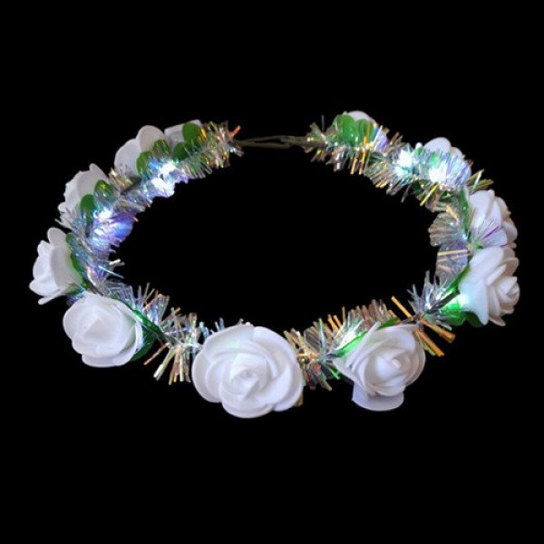 Producto - Coronas Tiaras BLANCAS Led x 10