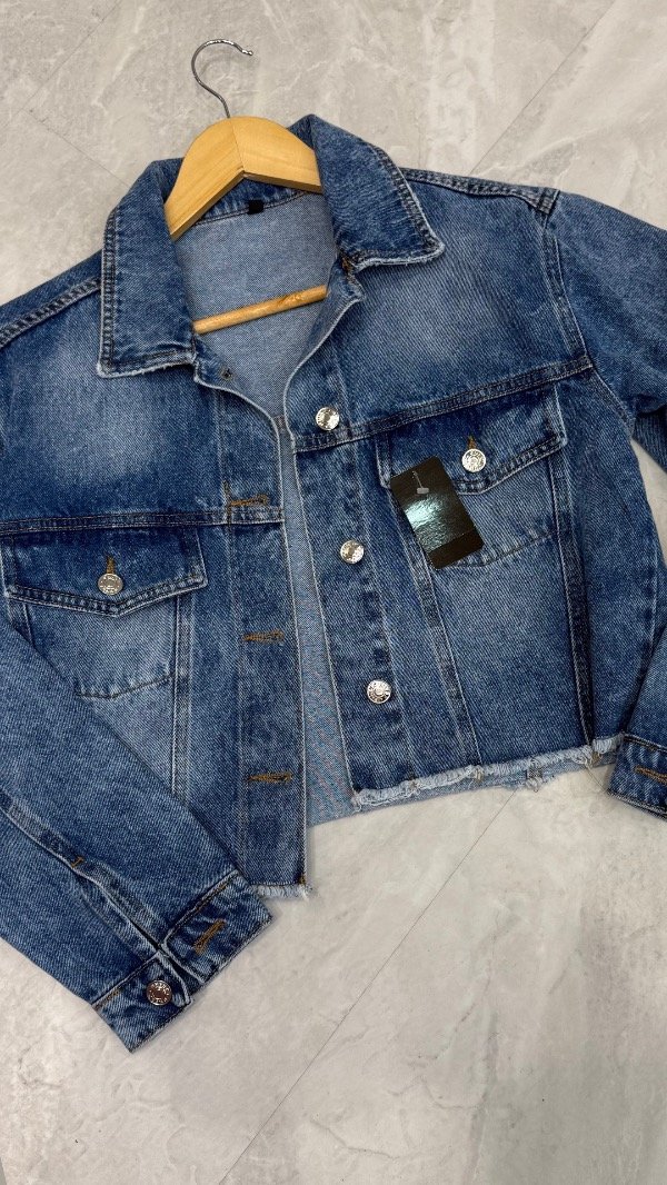 Producto - CAMPERA JEANS RIGIDA AZUL