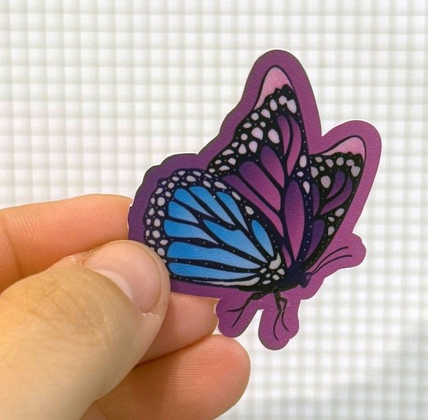 Producto - Sticker mariposa bicolor