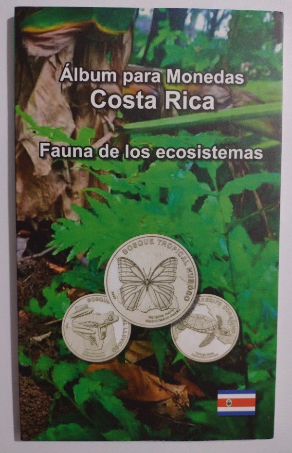 Producto - Costa Rica. Álbum para serie de 50 colones "Fauna de los ecosistemas".