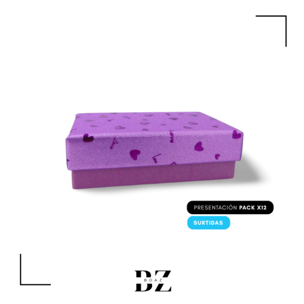 Producto - ESTUCHE REGALO X 12 PCS 5X8 CM CON BRILLO C.SURTIDO - 2030-2