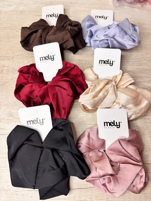Producto - Scrunchies satén x3 unidades MELY