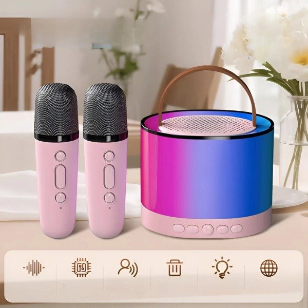 Producto - Parlante karaoke 2 micrófonos