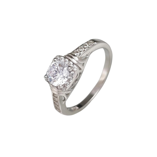 Producto - Anillo Plata 925 Compromiso Estilo Vintage con Detalles de Filigrana