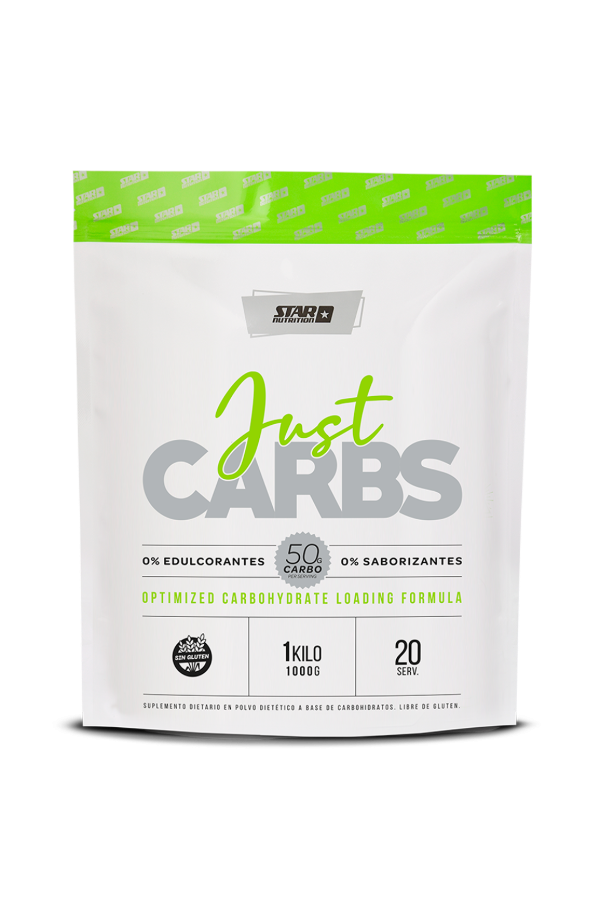 Producto - Pre Entreno Pre-workout Just Carbs Doy Pack 1 Kg Sin Sabor Star
