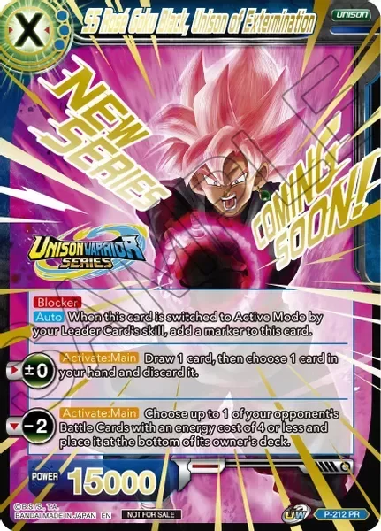 Producto - P-212 - SS Rose Goku Black, Unison of Extermination - PR (Hot Stamped)