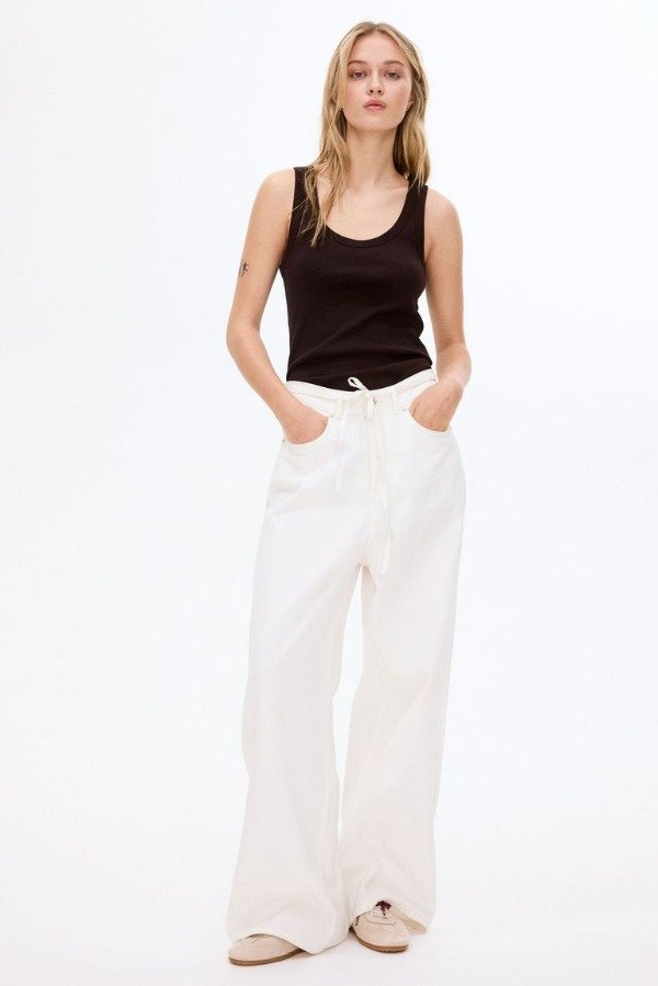 Producto - Musculosa HyM en canale marrón oscuro - 2