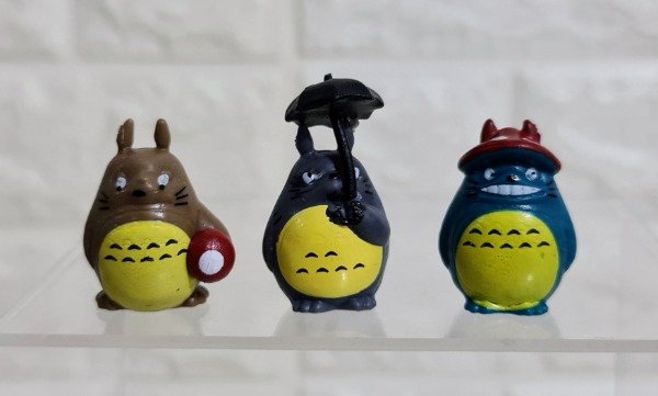 Producto - Figuras Totoro set x 3 figuras de 3 cm (grupo 1)