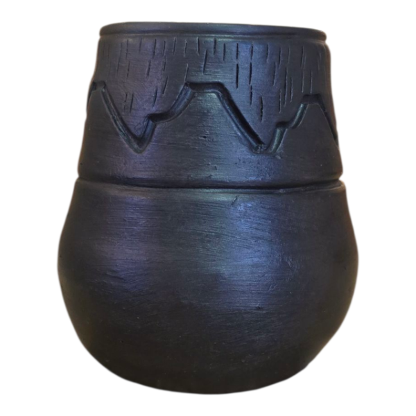 Producto - Mate negro tallado