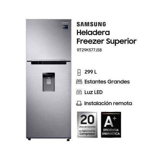 Producto - HELADERA SAMSUNG RT29 SILVER NO FROST CON DISPENSER 300LTS