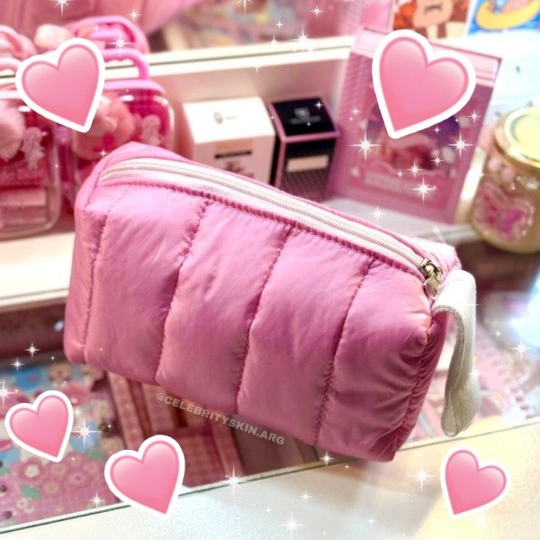 Producto - NECESER ROSA PUFFER BY CELEBRITY X 1 UNIDAD