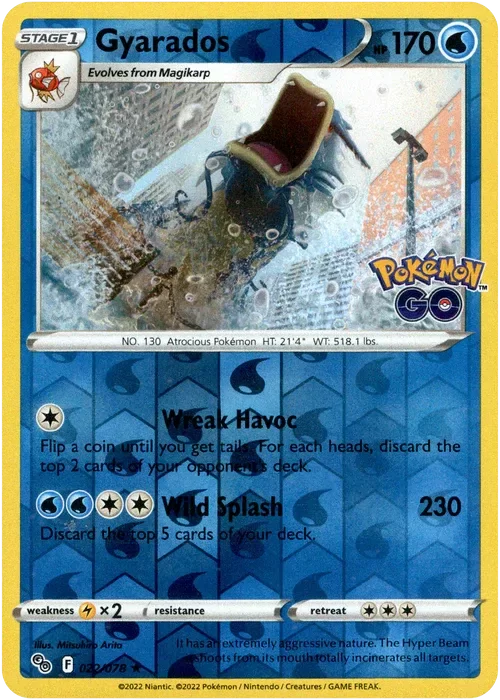 Producto - Gyarados - 022/078 - Pokemon Go - Reverse Holo