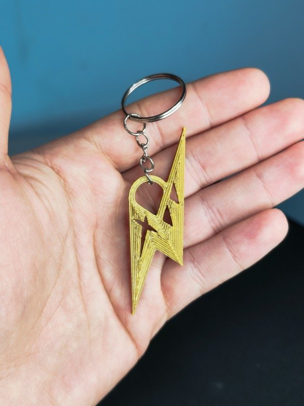 Producto - Llavero 3D / Ninja Sentai Kakuranger Emblema Dorado 7 cm - 0
