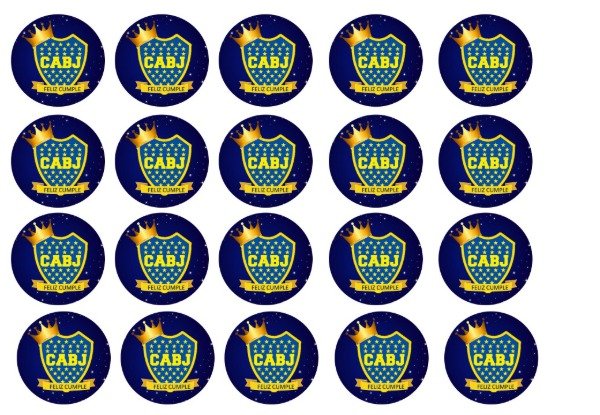 Producto - LAMINA ESCUDO BOCA FELIZ CUMPLE 12