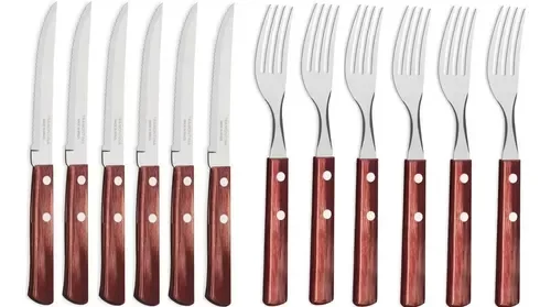 Producto - POLYWOOD JGO.CUBIERTOS 12PZ  ESPAÑOL TRAMONTINA