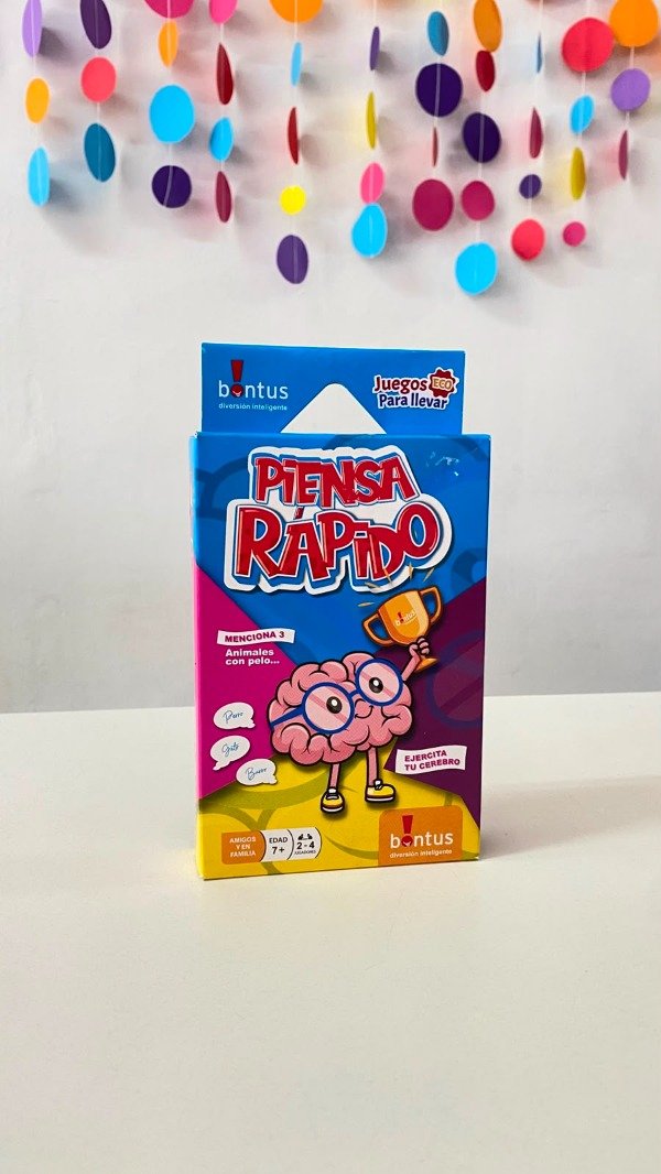 Producto - Juego de cartas- Piensa rápido (+7)- Sha